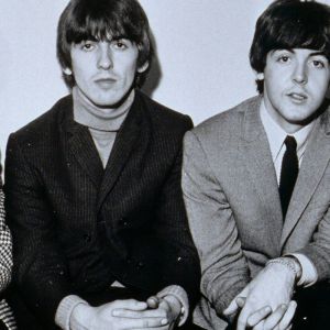 The Beatles, behind the U.K.'s best-selling album of hte 1960s