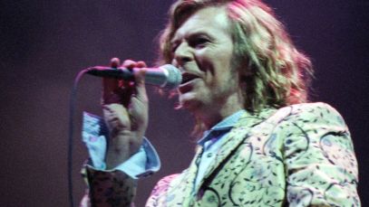 David Bowie performing