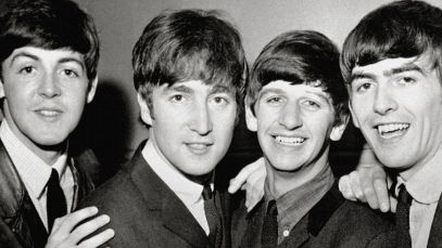 The Beatles, John Lennon and Ringo Starr in the center