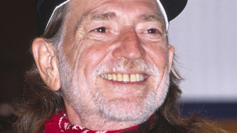 Willie Nelson smiling