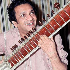 Ravi Shankar playing sitar