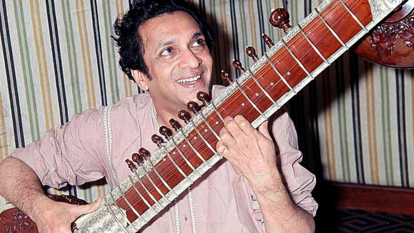 Ravi Shankar playing sitar