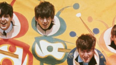 The Beatles pose for publicity photo