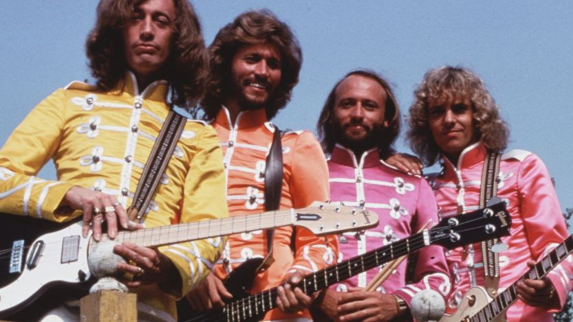 the Bee Gees and Peter Frampton in 'Sgt. Pepper's Lonely Hearts Club Band' film