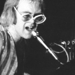 Elton John performing