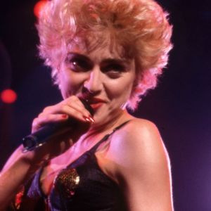 Madonna performing