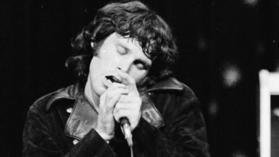 Jim Morrison performing