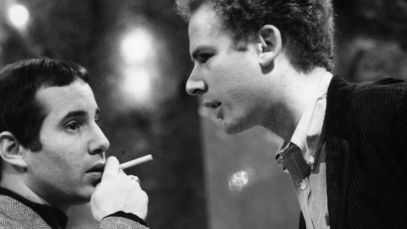 Simon & Garfunkel performing