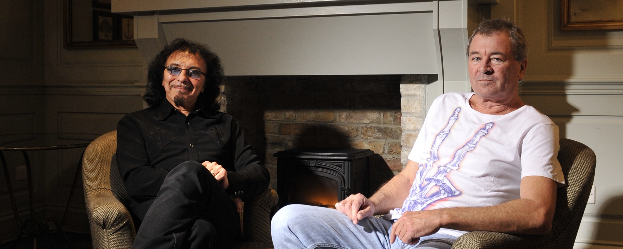 Tony Iommi And Ian Gillan Portrait Shoot