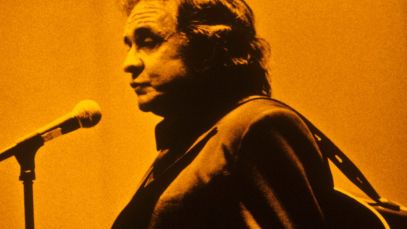 Johnny Cash performing