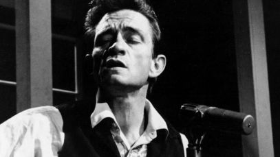 Johnny Cash performing