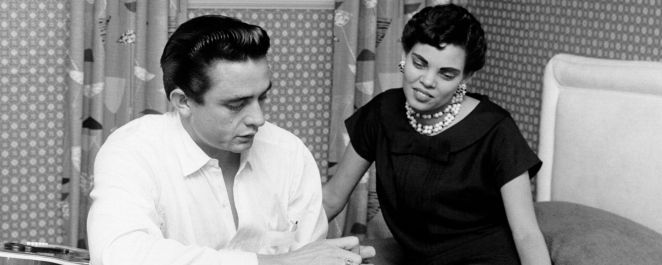 Johnny Cash during early life with Vivian Liberto