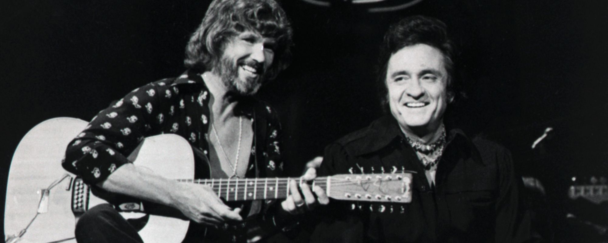 Kris Kristofferson and Johnny Cash