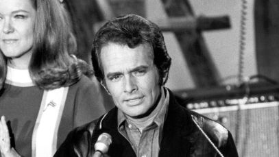 Merle Haggard performing