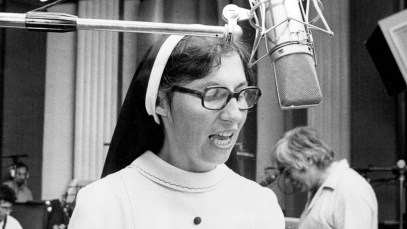 Singing Nun - Sister Janet Mead during recording rehearsal at Festival Records, Pyrmont.