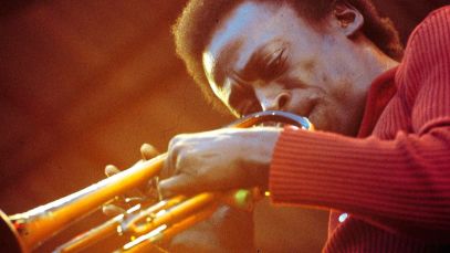 Miles Davis performing