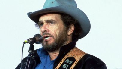 Merle Haggard performing