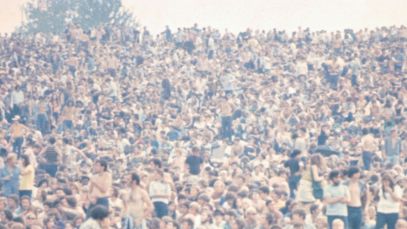 Music festival crowd