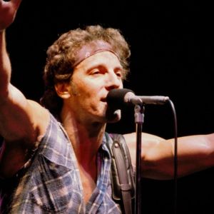 Bruce Springsteen performing