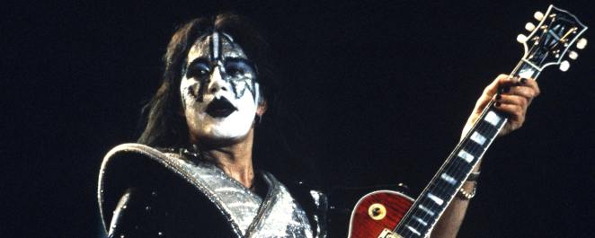 Ace Frehley performing with KISS