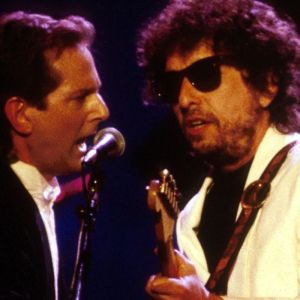 Roger McGuinn and Bob Dylan performing