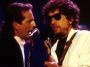 Roger McGuinn and Bob Dylan performing