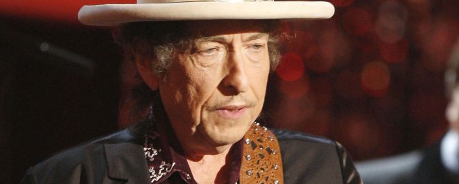 Bob Dylan performing