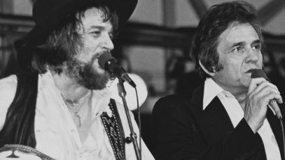 Waylon Jennings and Johnny Cash