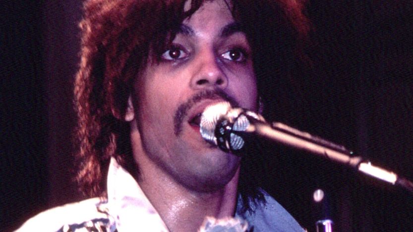 Prince performing