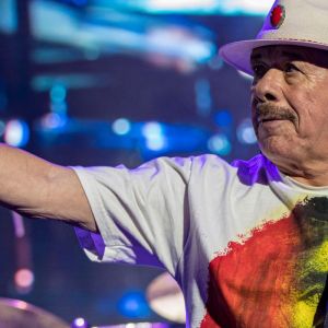 Carlos Santana performing