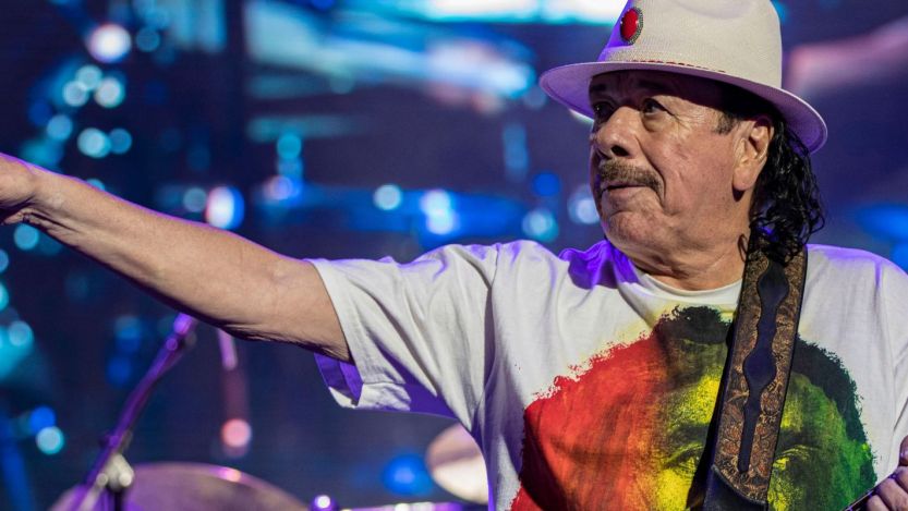 Carlos Santana performing