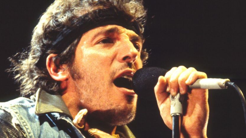 Bruce Springsteen performing