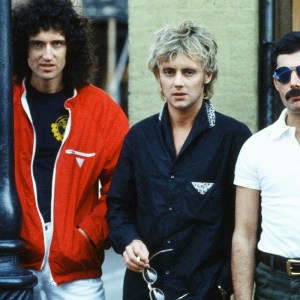 Queen, the rock band Freddie Mercury, Brian May, Roger Taylor and John Deacon seen here in New Orleans, USA