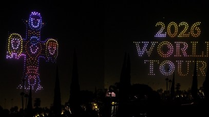 Guns N’ Roses Celebrated the Announcement of Their 2026 World Tour with a Dynamic Drone Display over L.A.: Watch a Highlights Clip