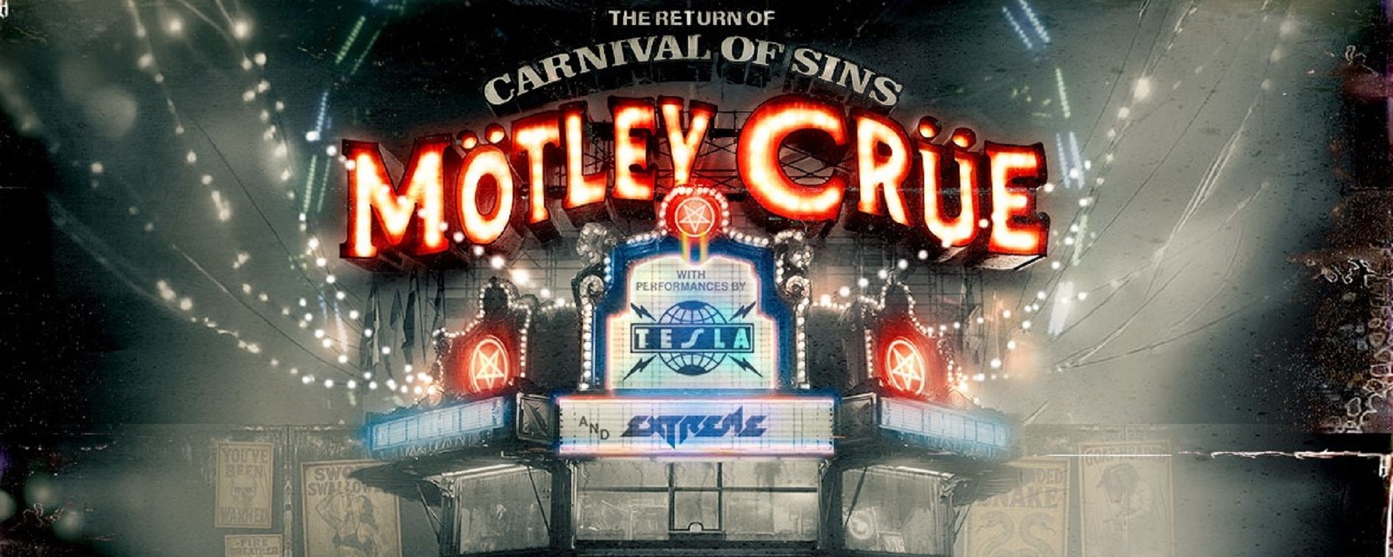 Mötley Crüe Set to Celebrate Its Carnival of Sins Tour’s 20th Anniversary with Expansive 2026 Trek Featuring Tesla and Extreme