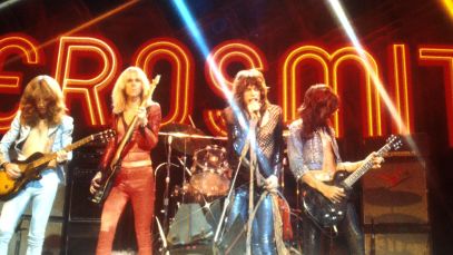 Aerosmith performing