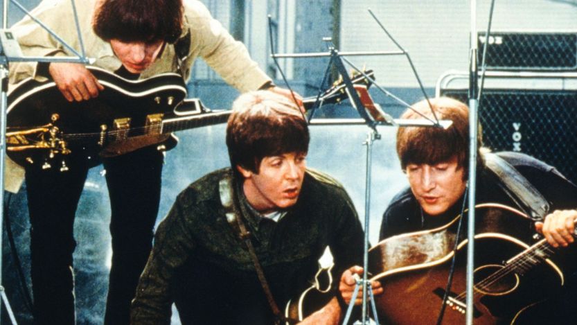 John Lennon and Paul McCartney of the Beatles