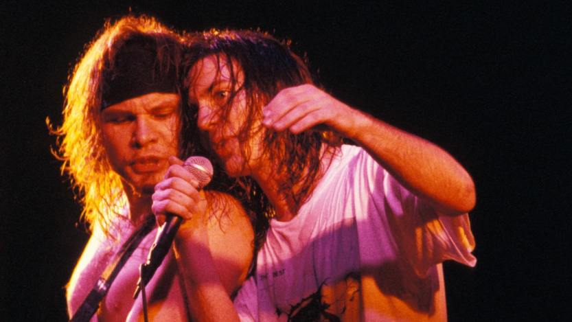 Pearl Jam performing