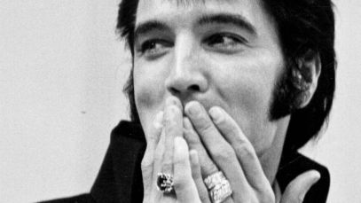 Elvis Presley giggling