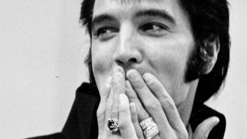 Elvis Presley giggling