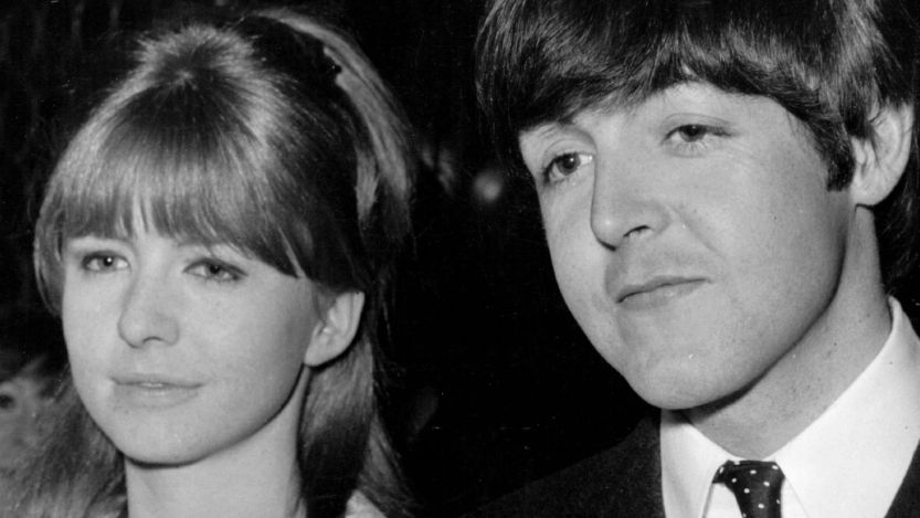Paul McCartney with girlfriend Jane Asher