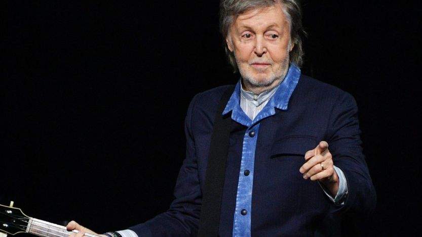 Paul McCartney performing