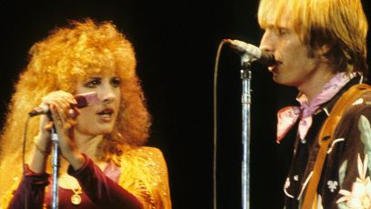 Stevie Nicks and Tom Petty performing