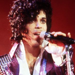 Prince performing