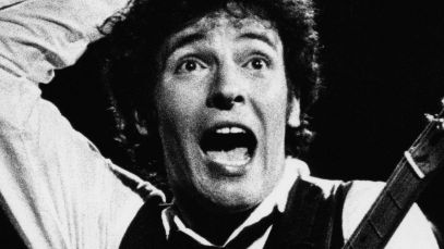 Bruce Springsteen performing
