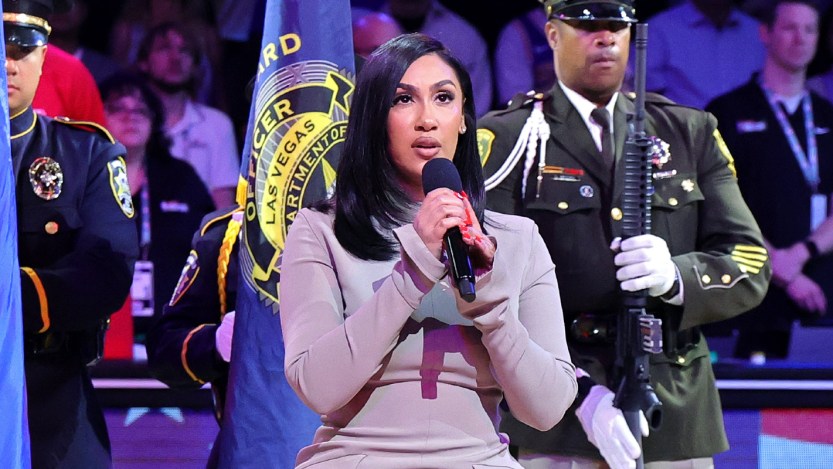 Queen Naija Takes Center Court With National Anthem at NBA Cup Final