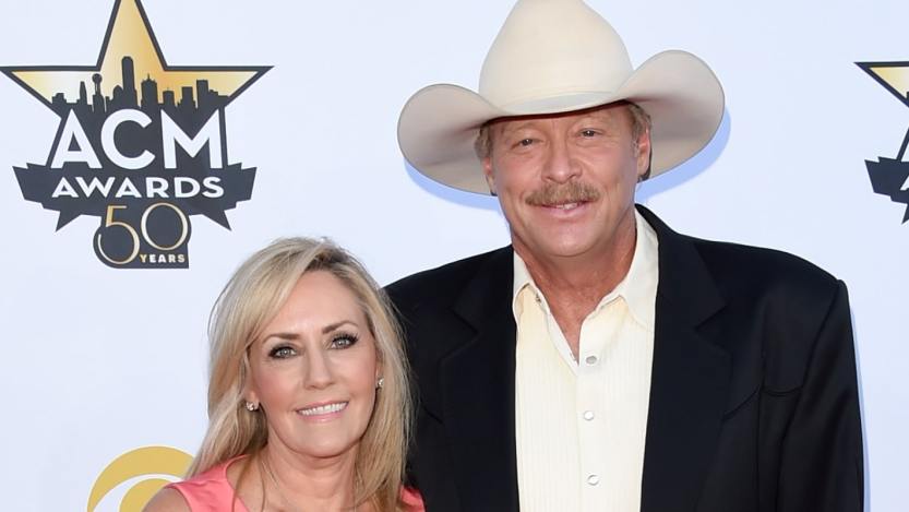 Alan Jackson and his wife, Denise