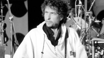 Bob Dylan performing