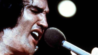 Elvis Presley performing