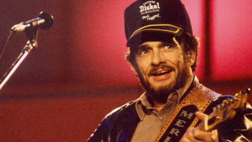 Merle Haggard performing